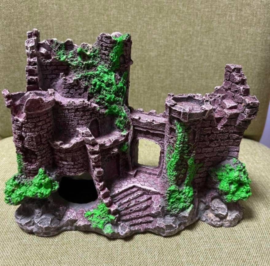 Amazon.co.jp: アクアリウム オブジェ 水槽 古城 廃墟 ジオラマ 装飾